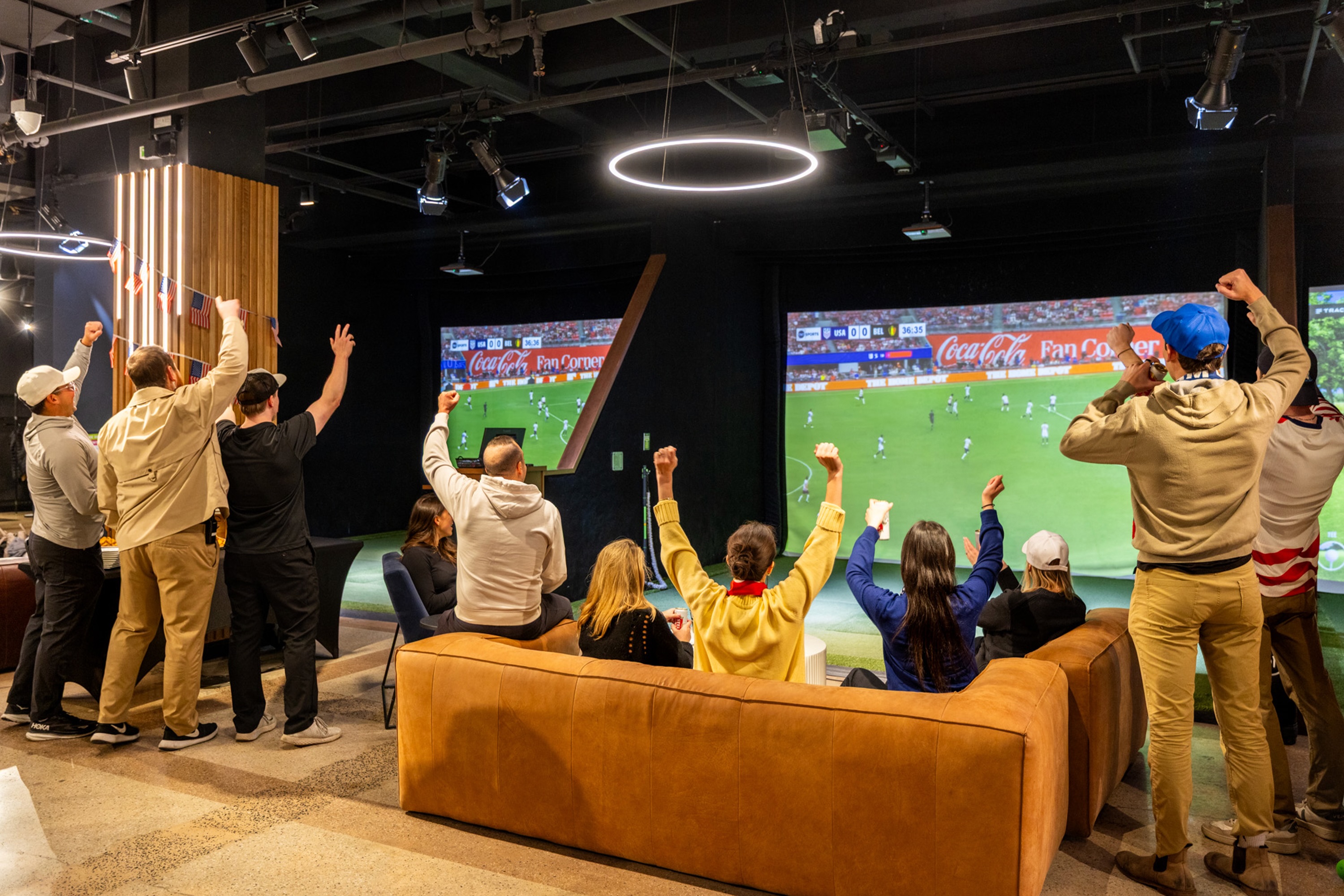 World Cup Watch Party celebration at Five Iron Golf Grand Central