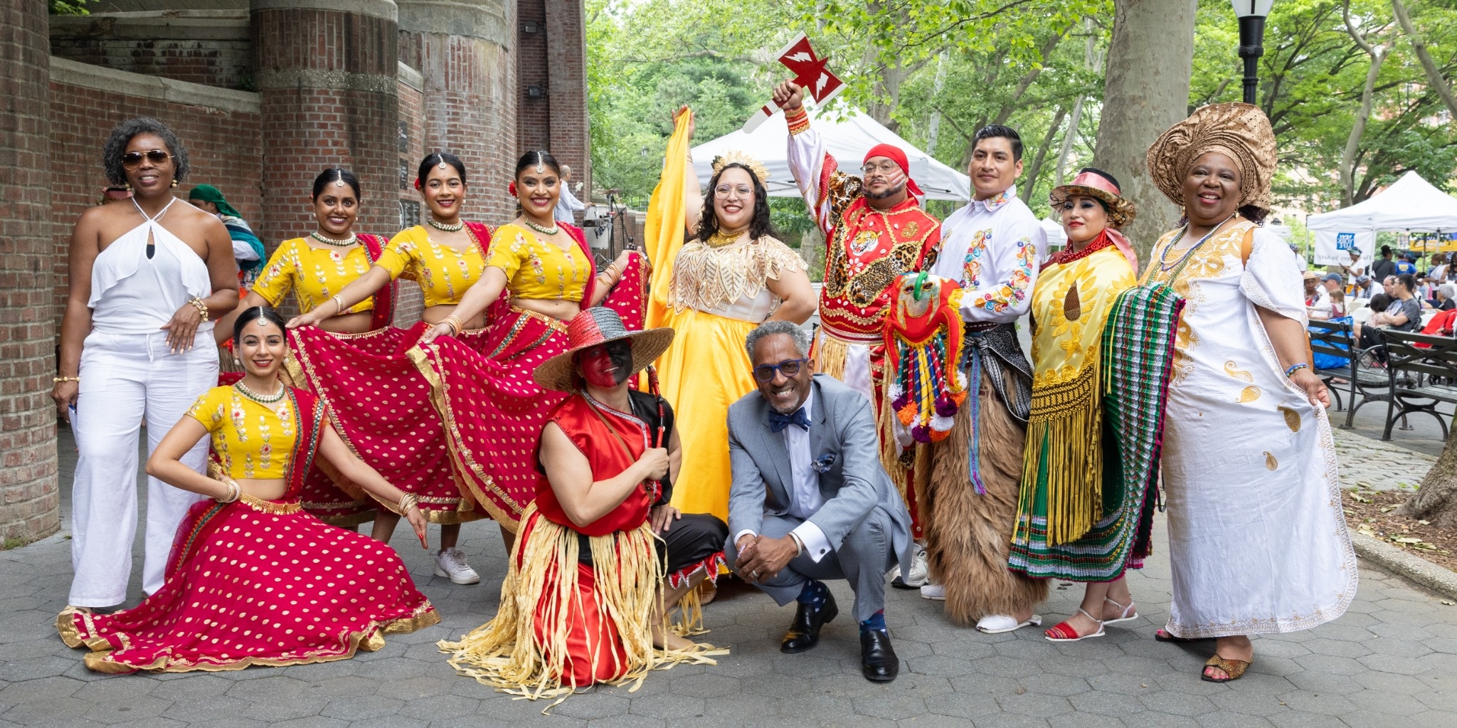 At th NYC Multicultural Festival. No hate, Just Unity