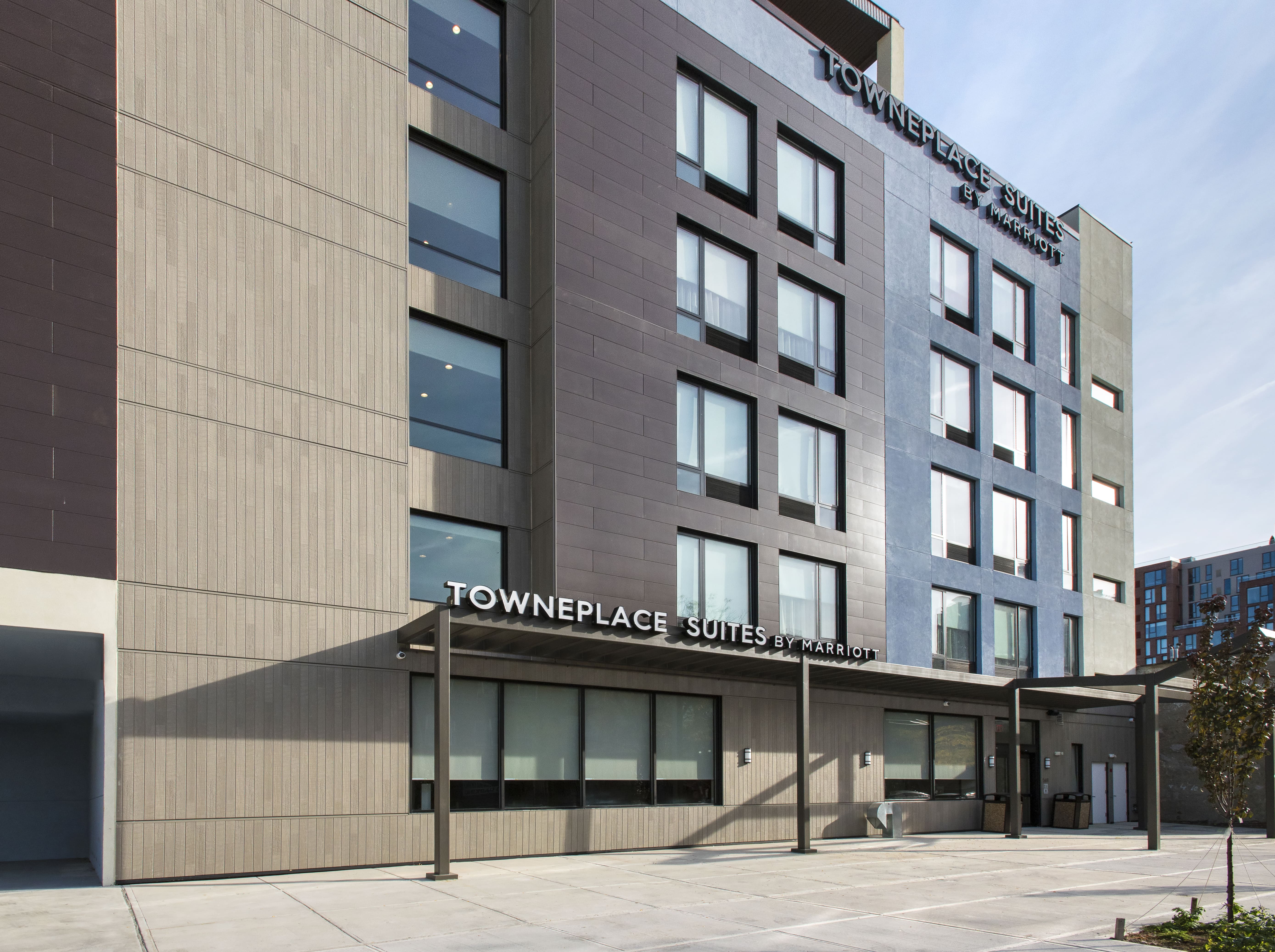 Hotel exterior of TownePlace Suites by Marriott Brooklyn